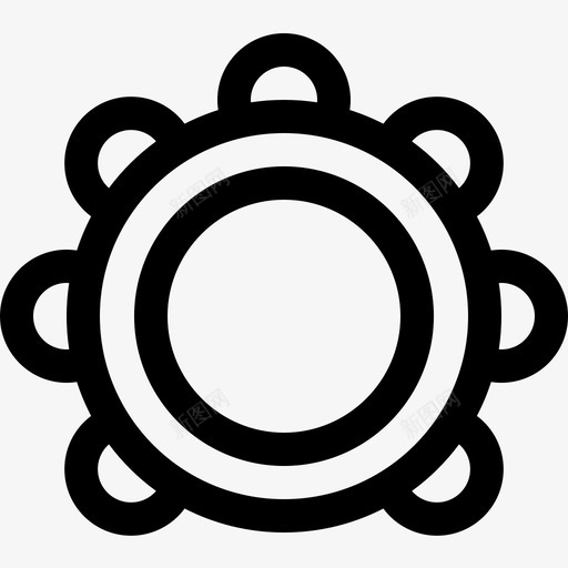 手鼓摇滚乐22直线型图标svg_新图网 https://ixintu.com 手鼓 摇滚乐 直线 线型