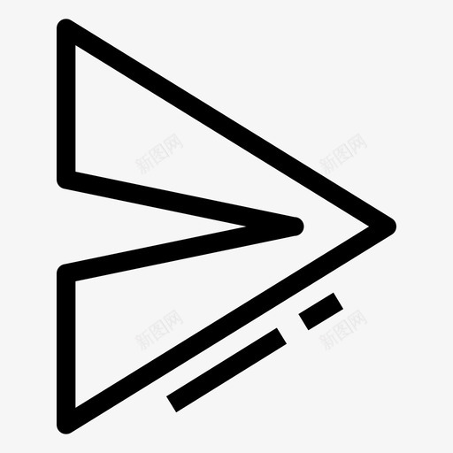 纸飞机发送图标svg_新图网 https://ixintu.com 发送 飞机