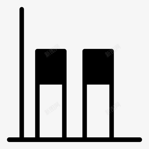 条形柱图表垂直图标svg_新图网 https://ixintu.com 图表 垂直 条形 混合