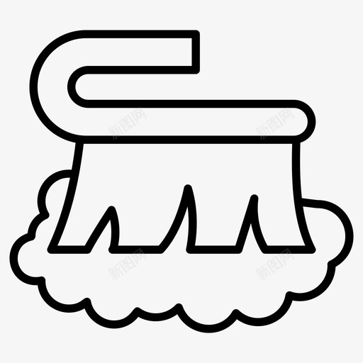 湿式清洁清洁刷手刷图标svg_新图网 https://ixintu.com 图标 手刷 擦洗 洗刷 洗涤器 清洁 湿式