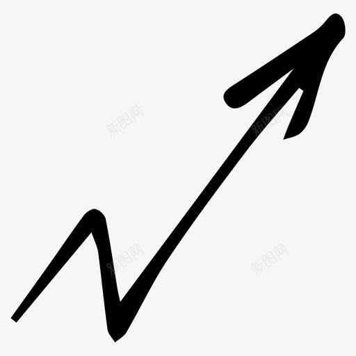 箭头向上箭头方向图标svg_新图网 https://ixintu.com 向上箭头 方向 涂鸦 箭头