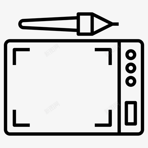 图形板数字艺术板数字绘图板图标svg_新图网 https://ixintu.com 图形 图标 教育 数字 数字化仪 笔式 绘图板 艺术