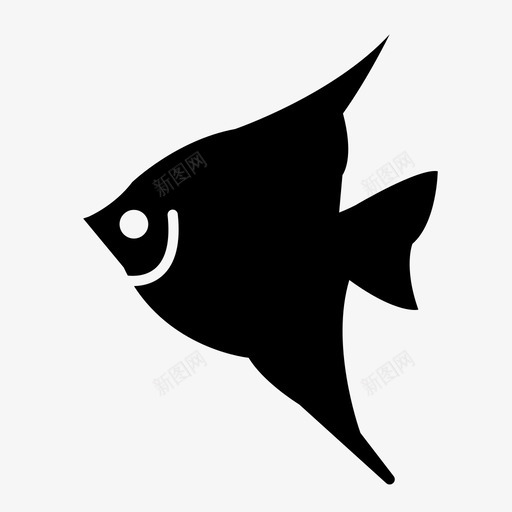 鱼海滩海洋图标svg_新图网 https://ixintu.com 度假 海洋 海滩 海滩图标实心 海边 鱼