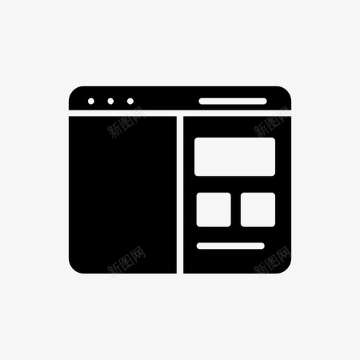 网站浏览器手机图标svg_新图网 https://ixintu.com 手机 技术 浏览器 网站