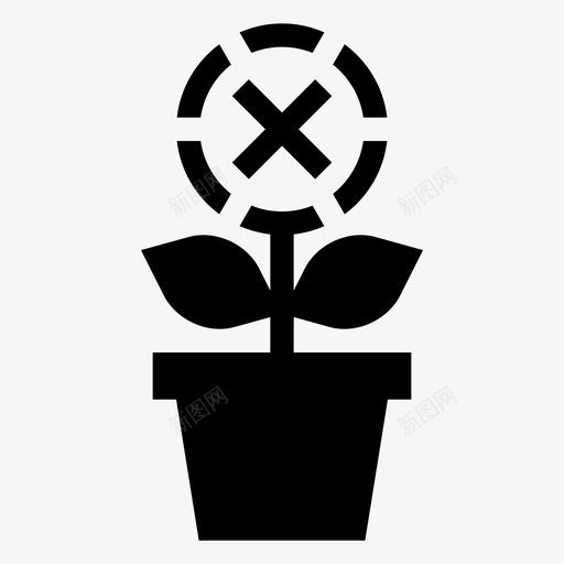 有毒植物危险毒液图标svg_新图网 https://ixintu.com 危险 有毒 植物 毒液 警告