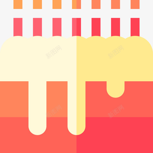 生日蛋糕生日105扁平图标svg_新图网 https://ixintu.com 扁平 生日 生日蛋糕