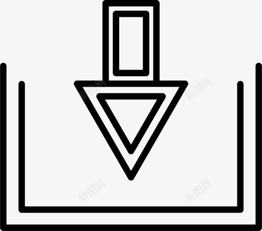 收件箱互联网图标svg_新图网 https://ixintu.com 上传 下载 互联网 多媒体 收件箱