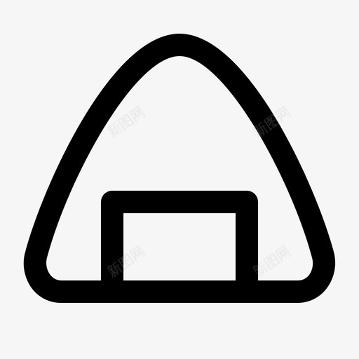 onigiri食品日本图标svg_新图网 https://ixintu.com onigiri 大米 日本 食品