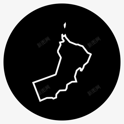 阿曼地图阿拉伯中东图标svg_新图网 https://ixintu.com 中东 阿拉伯 阿曼地图 马斯喀特