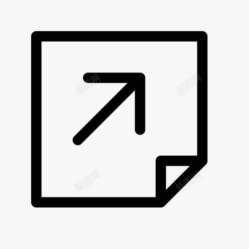 便笺箭头角方向图标svg_新图网 https://ixintu.com 便笺 方向 注释 箭头