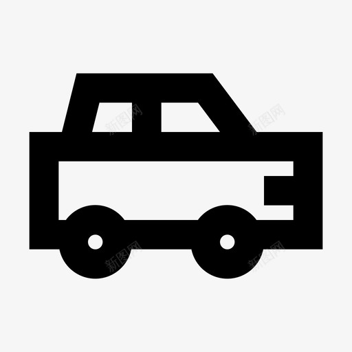 汽车运输旅行图标svg_新图网 https://ixintu.com 旅行 汽车 车辆 运输 运输大纲24像素