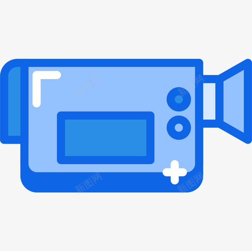 摄像头tech15蓝色图标svg_新图网 https://ixintu.com tech 摄像头 蓝色