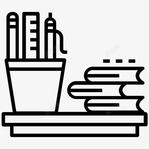 书桌读书处书房图标svg_新图网 https://ixintu.com 书房 书桌 图标 场所 工作 工作场 读书 阅读