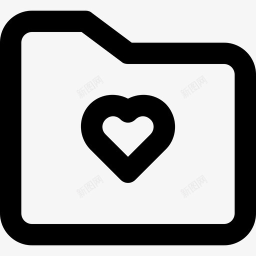 爱的文件夹文件心图标svg_新图网 https://ixintu.com 心 文件 文件夹大纲 爱的文件夹