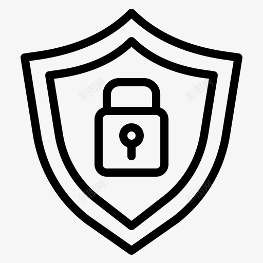 警卫储物柜受保护的图标svg_新图网 https://ixintu.com 保安 保护 储物柜 商务 技术 盾牌 警卫