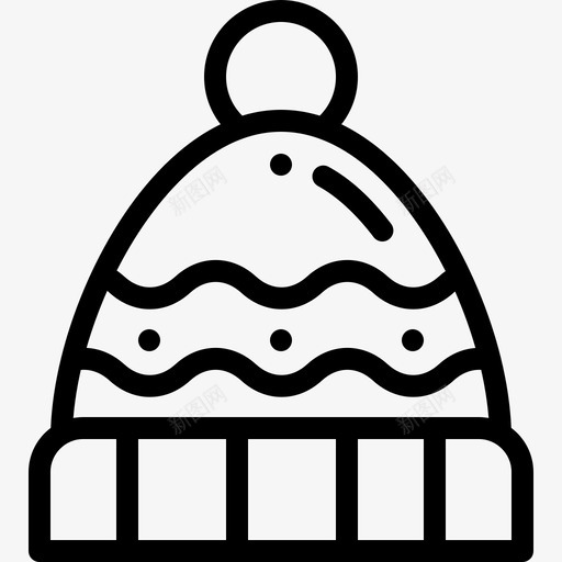 冬季帽子秋季配件直线型图标svg_新图网 https://ixintu.com 冬季 帽子 直线 秋季 线型 配件