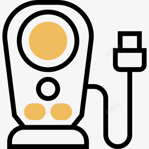 音频小工具12黄色阴影图标svg_新图网 https://ixintu.com 小工 工具 阴影 音频 黄色