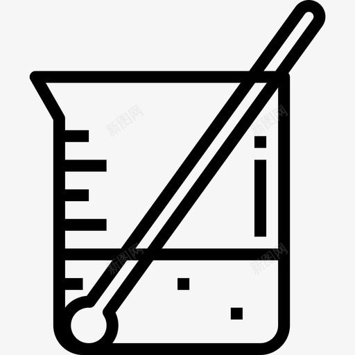 烧杯科学105线性图标svg_新图网 https://ixintu.com 烧杯 科学 线性