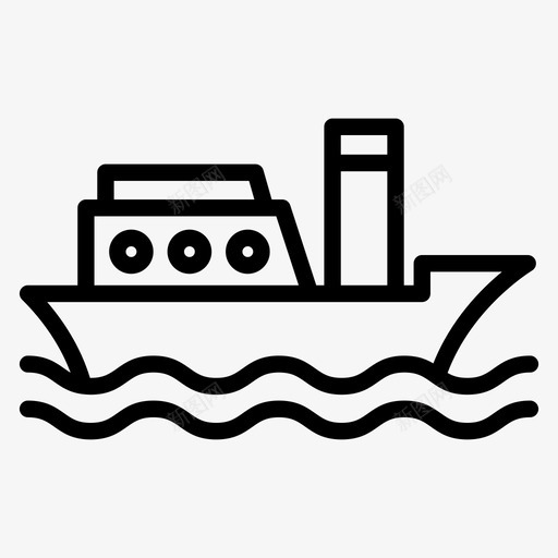 船游船造船厂图标svg_新图网 https://ixintu.com 度假 旅行 游船 造船厂
