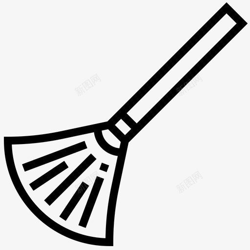 扫帚清洁灰尘图标svg_新图网 https://ixintu.com 家务 扫帚 清扫 清洁 灰尘