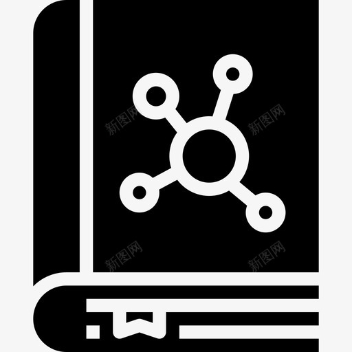 书科学89实心图标svg_新图网 https://ixintu.com 书 实心 科学89