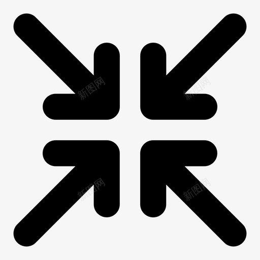居中箭头方向图标svg_新图网 https://ixintu.com 导航 导航粗体 居中 方向 方式 焦点 箭头