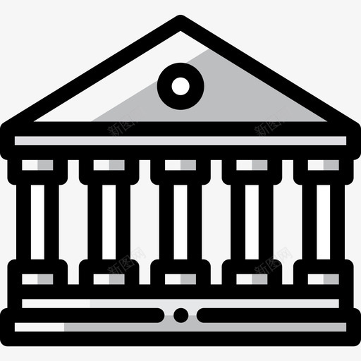 法院审判4颜色遗漏图标svg_新图网 https://ixintu.com 审判4 法院 颜色遗漏