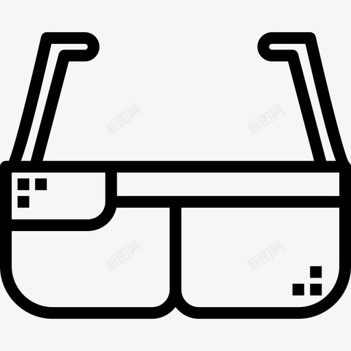 3d眼镜vrdigital3线性图标svg_新图网 https://ixintu.com 3d digital vr 眼镜 线性