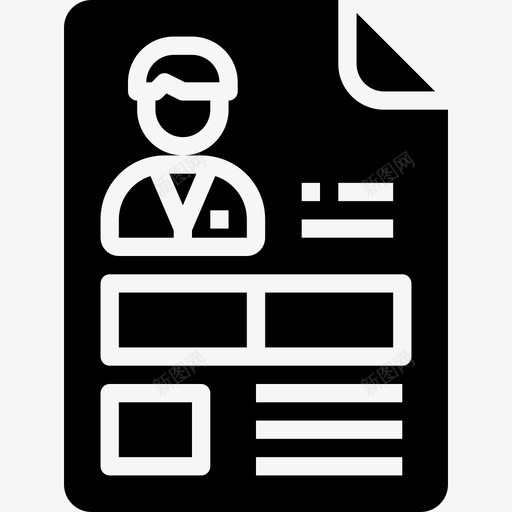 联系人业务管理31填写图标svg_新图网 https://ixintu.com 业务管理 填写 联系人