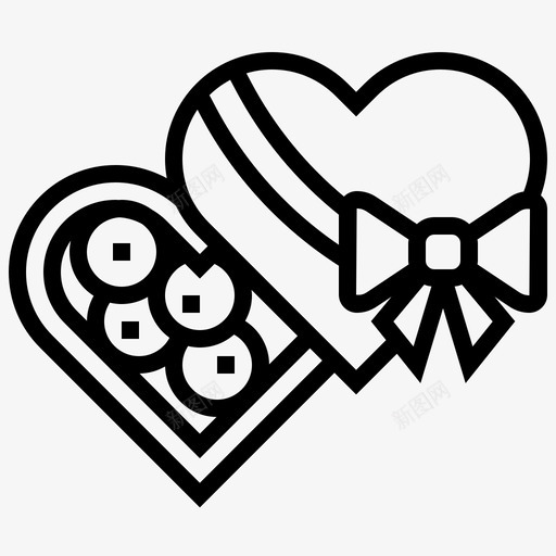 曲奇面包店盒子图标svg_新图网 https://ixintu.com 曲奇 派对 生日 盒子 礼物 面包店