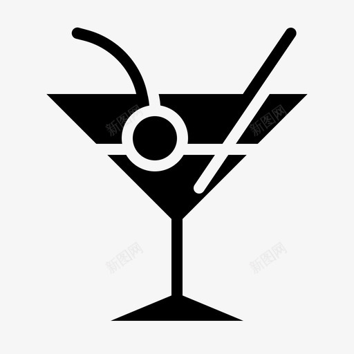 鸡尾酒酒精饮料假日图标svg_新图网 https://ixintu.com 假日 度假 旅游 酒精 雕文 饮料 鸡尾酒