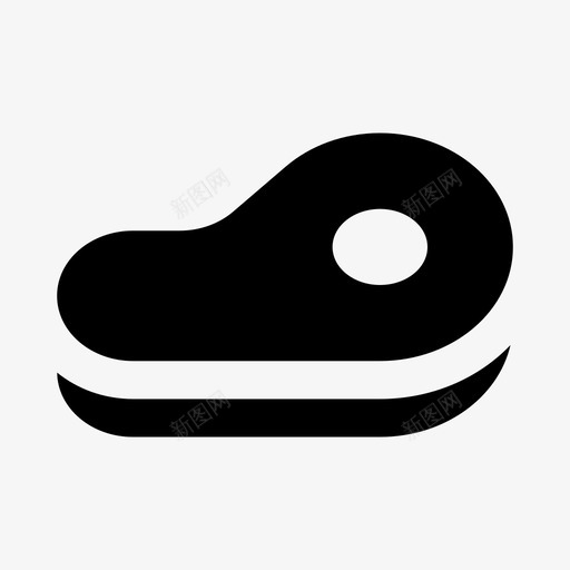 牛排牛肉食品图标svg_新图网 https://ixintu.com 固体 块肉 牛排 牛肉 肉 食品 食品和饮料3