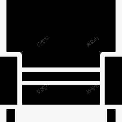 扶手椅家用家具10填充图标svg_新图网 https://ixintu.com 填充 家用家具10 扶手椅