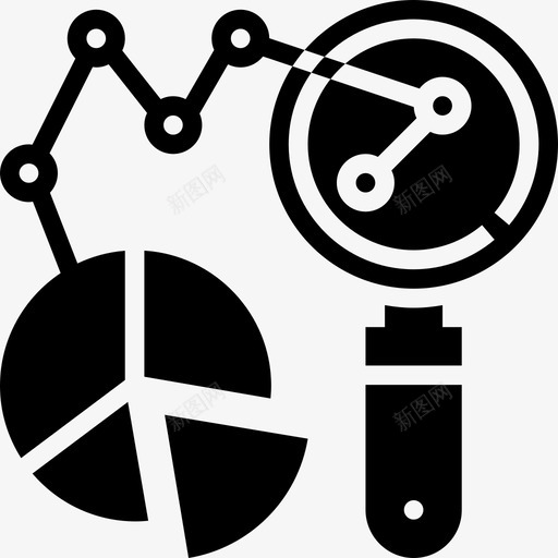 预测图数据分析2字形图标svg_新图网 https://ixintu.com 字形 数据分析 预测