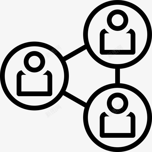 连接关联超链接图标svg_新图网 https://ixintu.com 交互 关联 组织 连接 链接