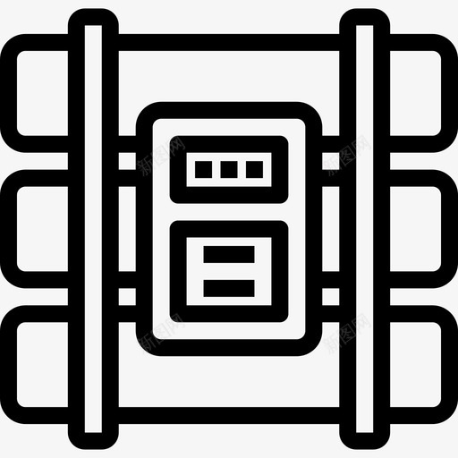 炸弹陆军8号直线型图标svg_新图网 https://ixintu.com 炸弹 直线型 陆军8号