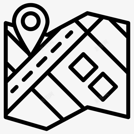 目的地地图位置位置指针图标svg_新图网 https://ixintu.com 位置 图标 地图 定位 导航 指针 方向 目的地