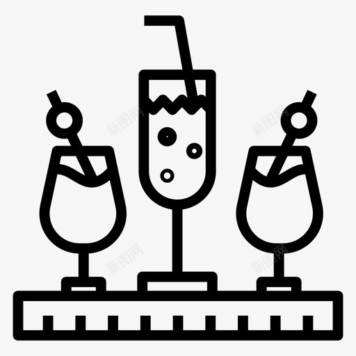 鸡尾酒饮料冷饮图标svg_新图网 https://ixintu.com 冷饮 图标 夏季 果汁 海滩 液体 饮料 鸡尾酒