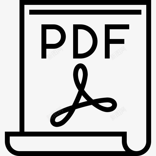Pdf文件网页和平面线性图标svg_新图网 https://ixintu.com Pdf 平面设计 文件 线性 网页