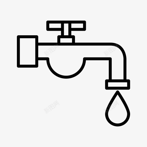 农用水管水龙头图标svg_新图网 https://ixintu.com 农用 水管 水龙头