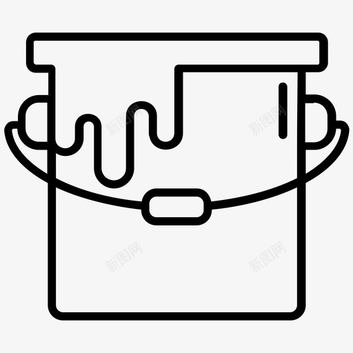 油漆桶油漆容器油漆图标svg_新图网 https://ixintu.com 图标 容器 施工 油漆 漆桶