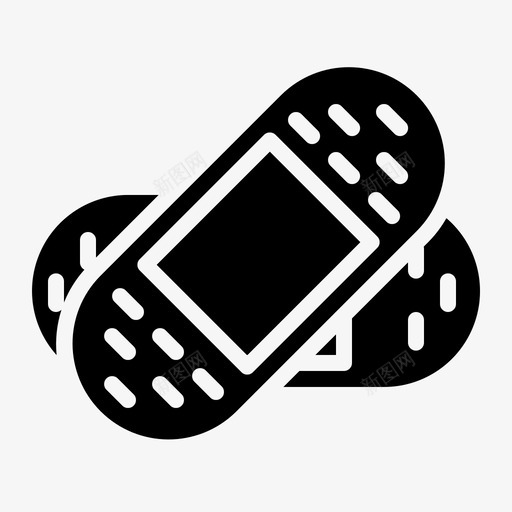 创可贴医疗保健伤口图标svg_新图网 https://ixintu.com 伤口 创可贴 医用 医疗保健 固体