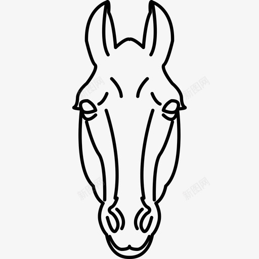 马动物驴图标svg_新图网 https://ixintu.com 农场 动物 动物园
