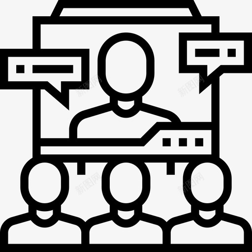 会议商务315直系图标svg_新图网 https://ixintu.com 会议 商务315 直系