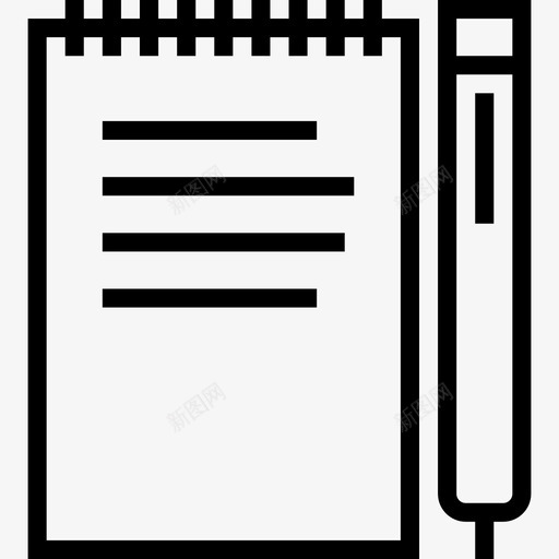 Padnotes第38栏线性图标svg_新图网 https://ixintu.com 38栏 Padnotes 线性