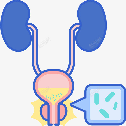 尿路感染健康50线颜色图标svg_新图网 https://ixintu.com 健康 尿路 感染 颜色