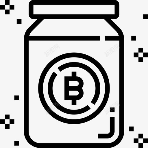 保护比特币92线性图标svg_新图网 https://ixintu.com 保护 比特币92 线性
