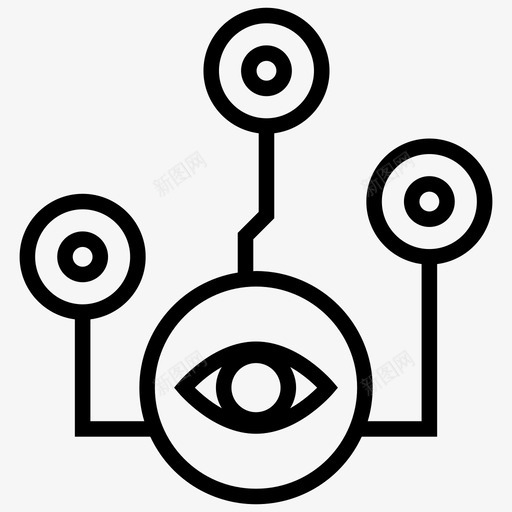 网络眼网络监控网络安全图标svg_新图网 https://ixintu.com 图标 控制论 数字 机械 经济 网络 网络安全 网络监控