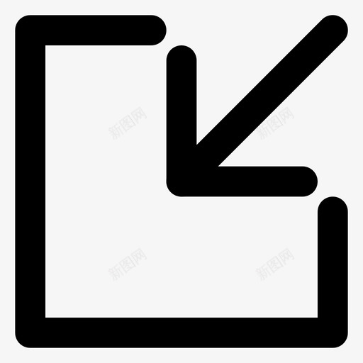 最小化箭头方向符号图标svg_新图网 https://ixintu.com 图标 方向 最小化 符号 箭头