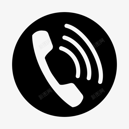 来电按钮电话信号图标svg_新图网 https://ixintu.com 信号 来电按钮 电话 电话呼叫